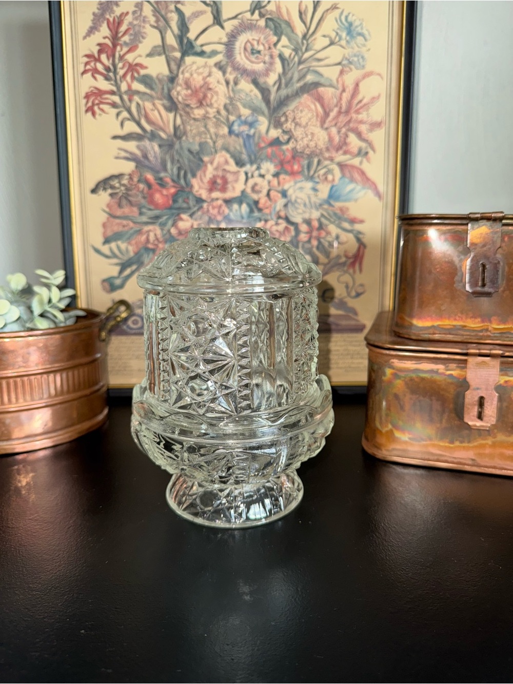 Indiana Glass Stars & Bars Fairy Lamp - Picture 4 of 11
